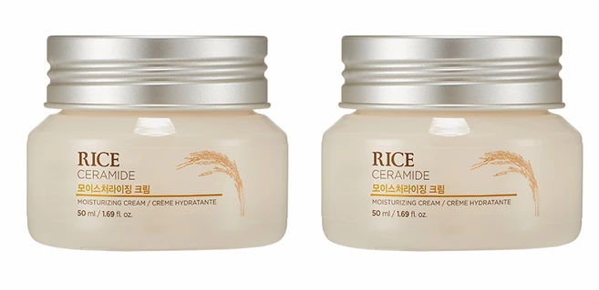 더페이스샵 라이스 & 세라마이드 모이스처라이징 크림, 50ml, 2개 - 쿠팡