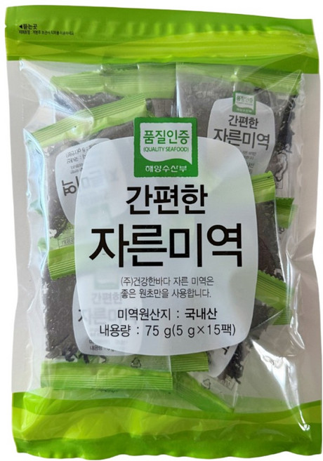 FRESH OCEAN WEALTHY MERCHANT 方便切段海帶芽 15入, 1個, 75g