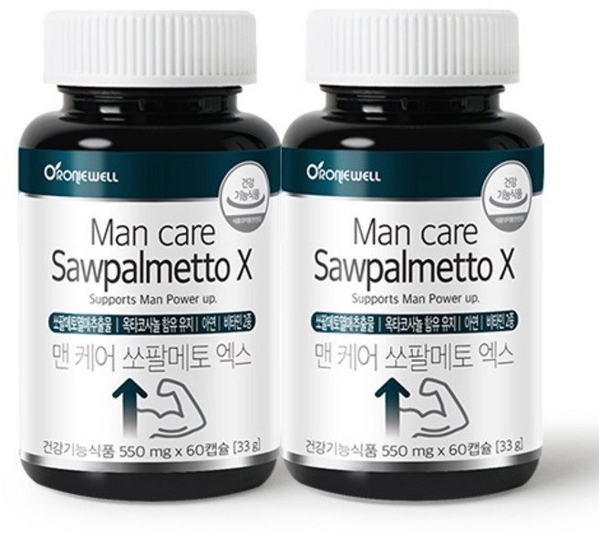 로니웰 맨 케어 쏘팔메토 엑스, 2개, 33g