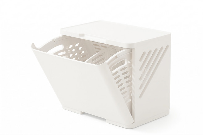 프로메이드 밀로 통풍 1단 수납함, 크림화이트