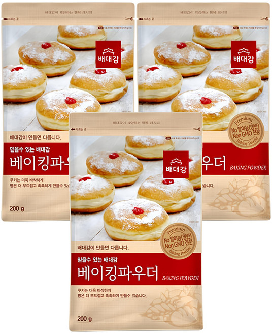배대감 베이킹 파우더, 200g, 3개