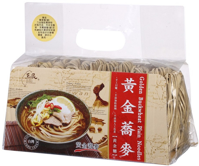 玉民 台灣黃金蕎麥 黃金麵, 600g, 1包