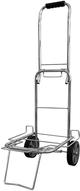 탐사 크롬 도금 핸드카트 중형, 실버, 1개