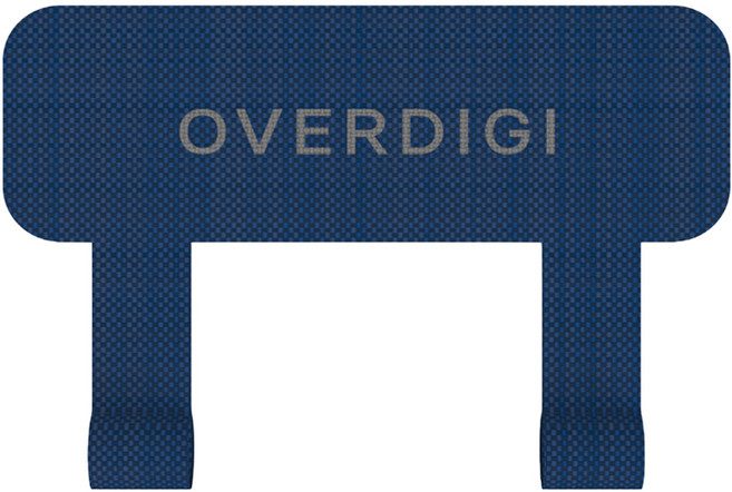 OVERDIGI 機殻掛繩片尼龍雙環, 藍色, 1個