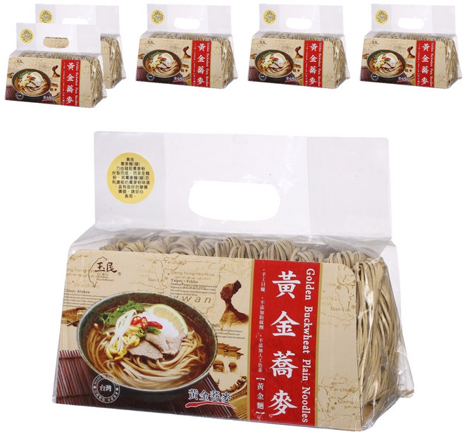 玉民 台灣黃金蕎麥 黃金麵, 600g, 6包