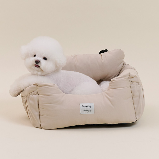 울리 강아지 베이직 카시트, 크림, 1개