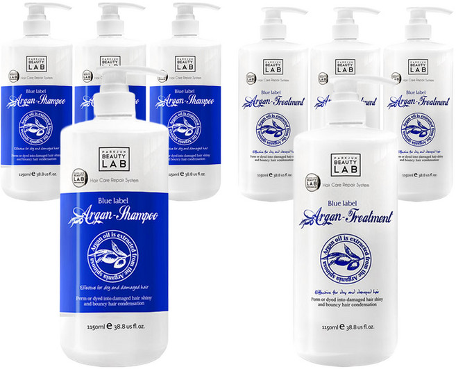 박준뷰티랩 블루라벨 아르간 샴푸 1.15L + 트리트먼트 1.15L 세트, 4세트
