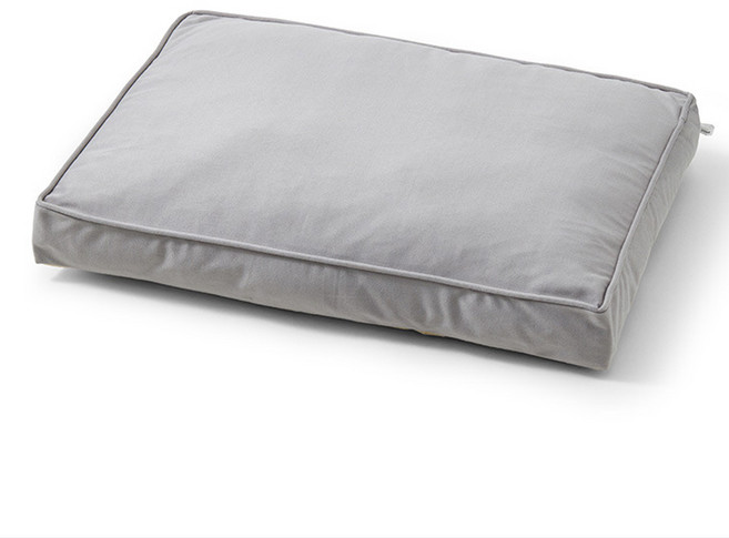 반려동물 퍼플펫 사각 카스테라 방석, 그레이, 1개