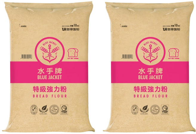 聯華製粉 BLUE JACKET 水手牌 特級強力粉, 10kg, 2袋
