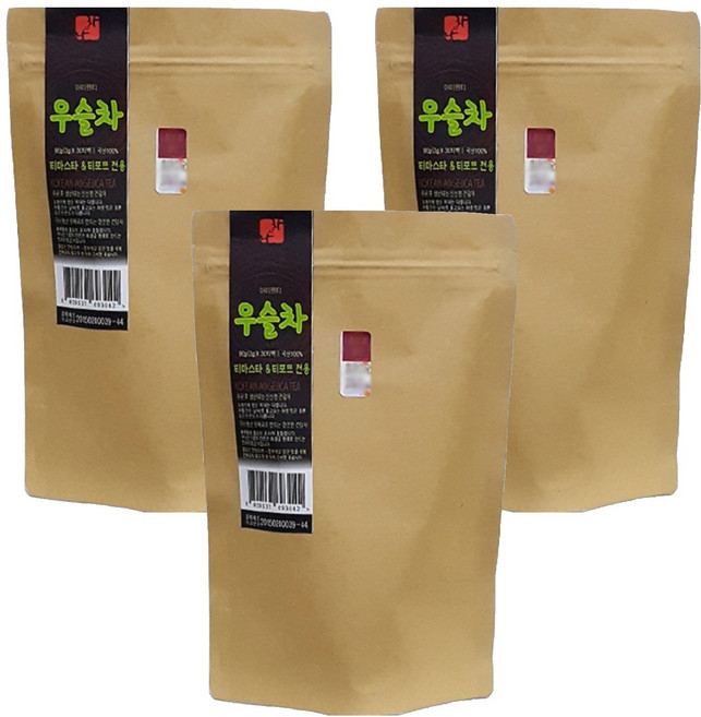 나와차 티마스타 티포트 전용 대용량 티백 우슬차, 3g, 30개입, 3개