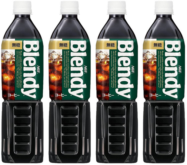 AGF Blendy 無糖咖啡, 950ml, 4瓶