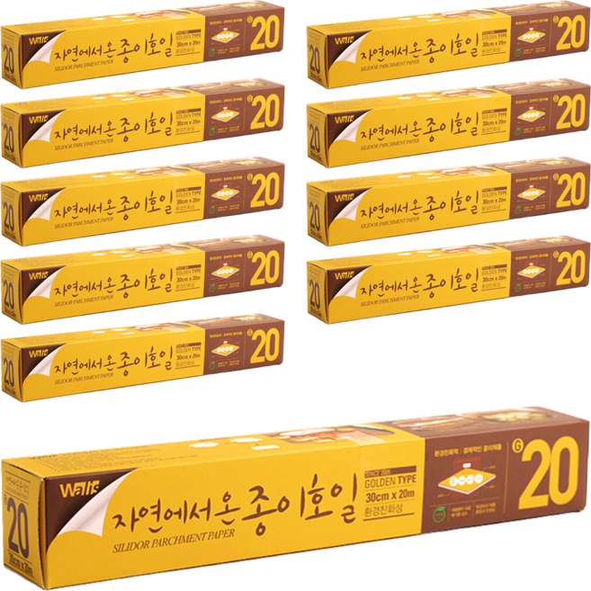 월리스 자연에서 온 종이호일, 20m, 10개