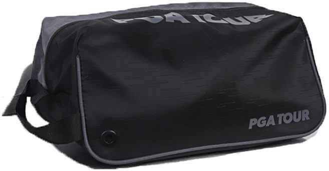 PGA투어 데일리 스퀘어 슈즈백, 블랙, 1개