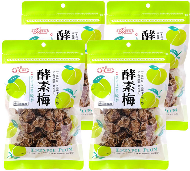惠香 酵素梅, 160g, 4包