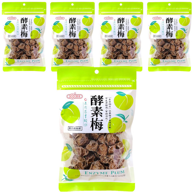 惠香 酵素梅, 160g, 5包
