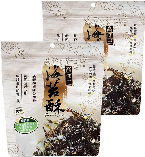 高仰三 海苔酥, 45g, 2包
