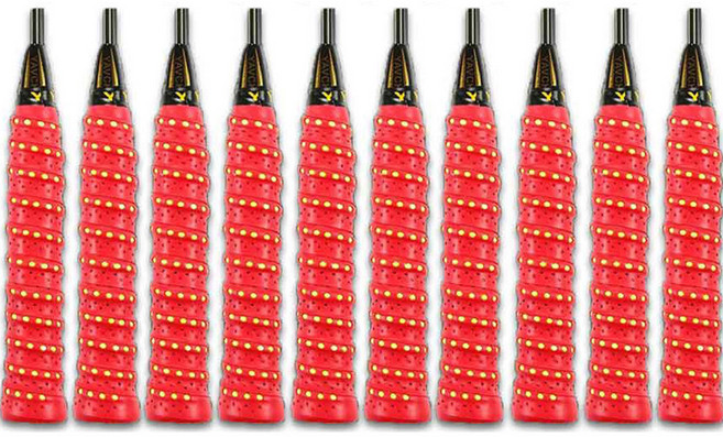 VOLAR 유니크 쿠션 그립 테이프 1.1m 10p, 레드