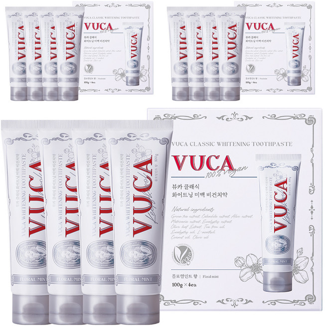 뷰카 클래식 화이트닝 미백 치약, 100g, 12개