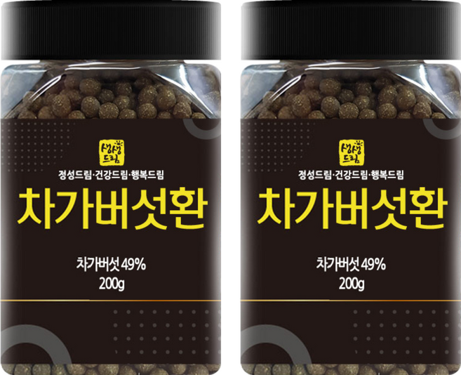 생생드림 차가버섯환, 200g, 2개