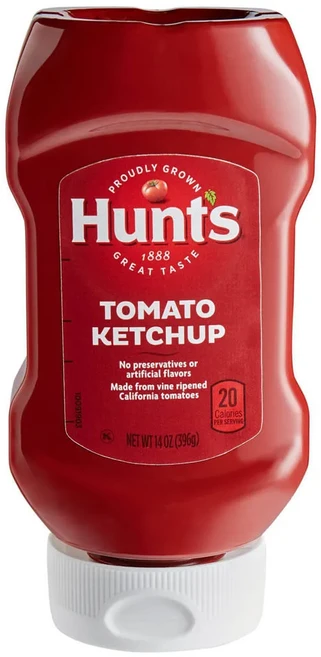 Hunt's 蕃茄醬 擠壓倒瓶, 397g, 1瓶