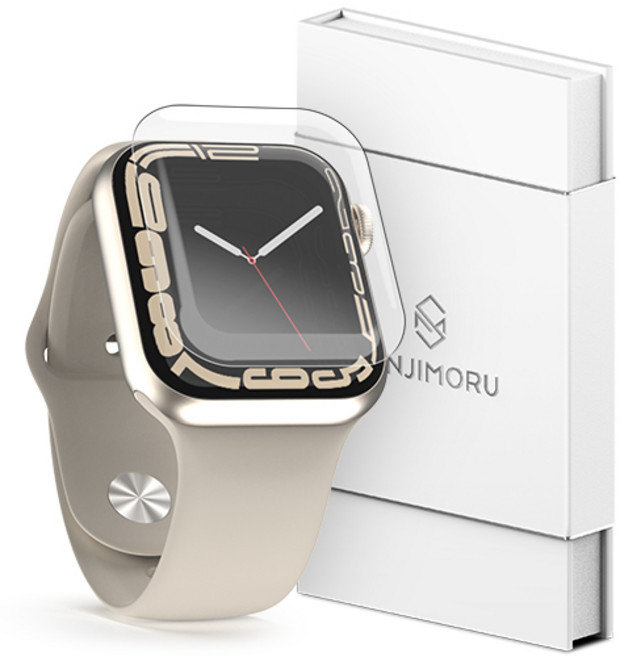 신지모루 스크래치 복원 고광택 코팅 스마트워치 풀커버 전면 액정보호필름 2p 세트, 1세트
