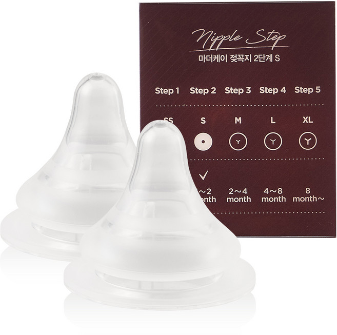 마더케이 베이직 젖꼭지 2p, 2단계(1~2개월), 1개