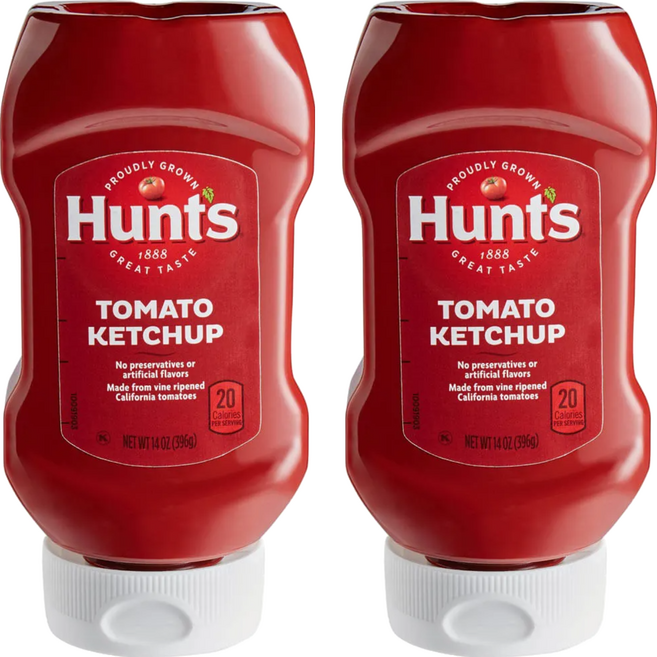 Hunt's 蕃茄醬 擠壓倒瓶, 397g, 2瓶