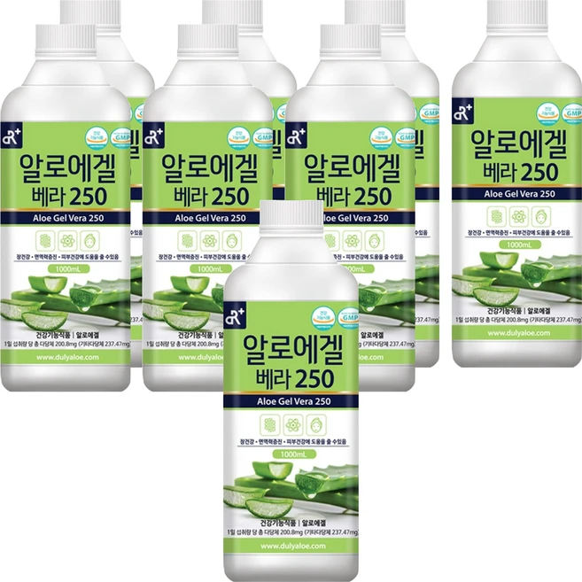 DR 알로에겔 베라 250, 1L, 8개 - 쿠팡