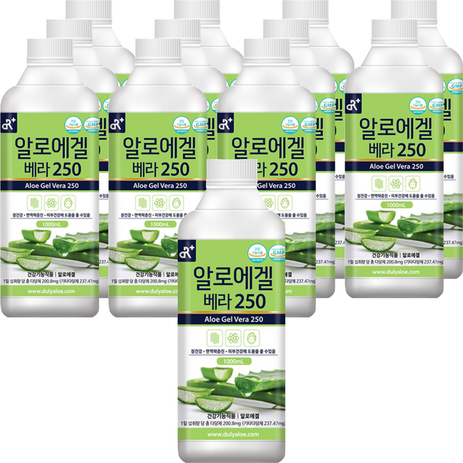 DR 알로에겔 베라 250, 1L, 12개