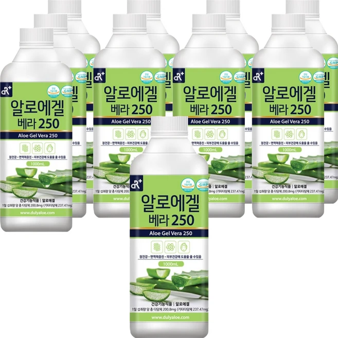 DR 알로에겔 베라 250, 1L, 10개 - 쿠팡