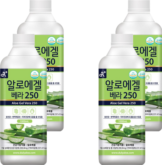 DR 알로에겔 베라 250 오리지널, 1L, 4개
