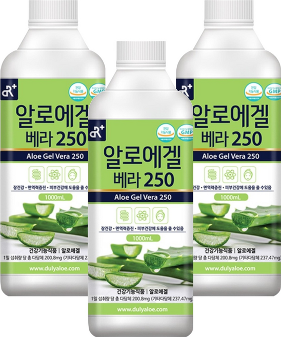 닥터플러스 알로에겔 베라250, 1L, 3개