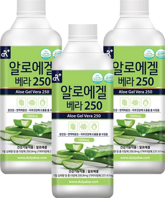 닥터플러스 알로에겔 베라250, 1L, 3개 - 쿠팡