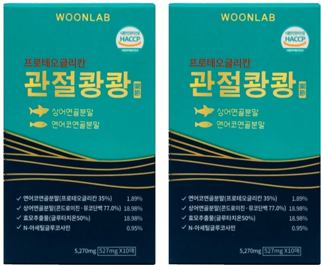 프로테오그리칸 관절쾅쾅, 5.27g, 2개 - 쿠팡