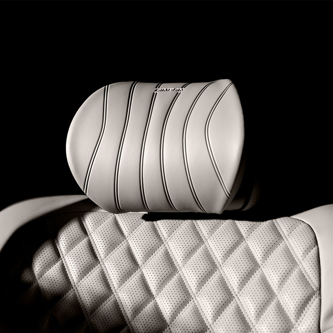 아임반 2열 L라인 차량용 목쿠션, 바닐라베이지, 1개