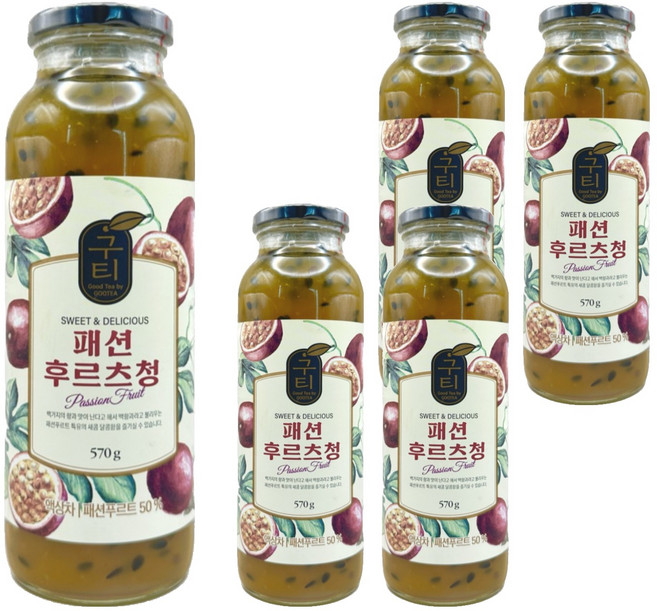 구티 패션후르츠청, 570g, 5개