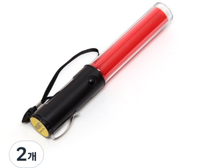 MIREU 4기능 경광봉, 2개, 레드