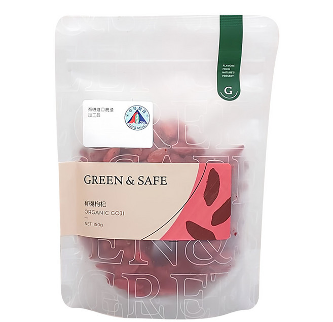 GREEN&SAFE 永豐餘生技 有機枸杞, 150g, 1包