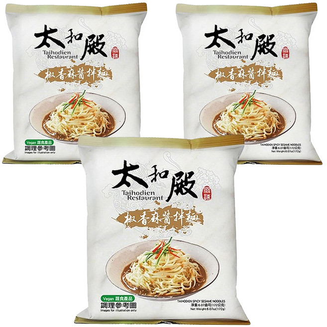 太和殿 椒香麻醬拌麵 172g, 3包