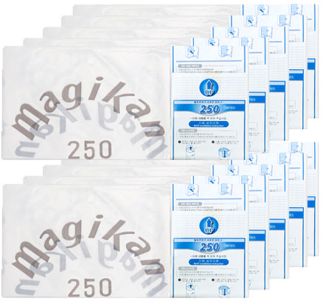 매직캔 매직롤 정품 3겹 리필 250 실속형, 21L, 10개