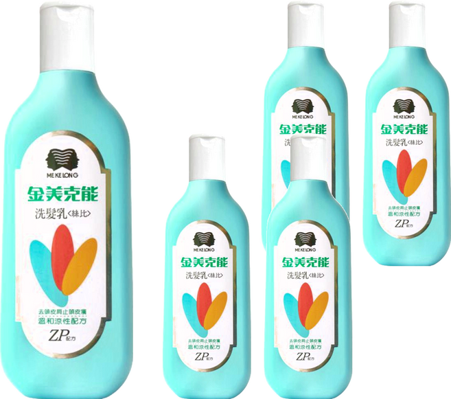 MEKELONG 金美克能 微涼洗髮乳, 400ml, 5瓶