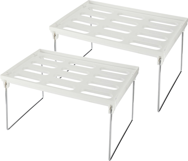KEYWAY 聯府 柏林方形收納架收納層架 30.9 x 18.2 x 20.3cm, 白色, 2個