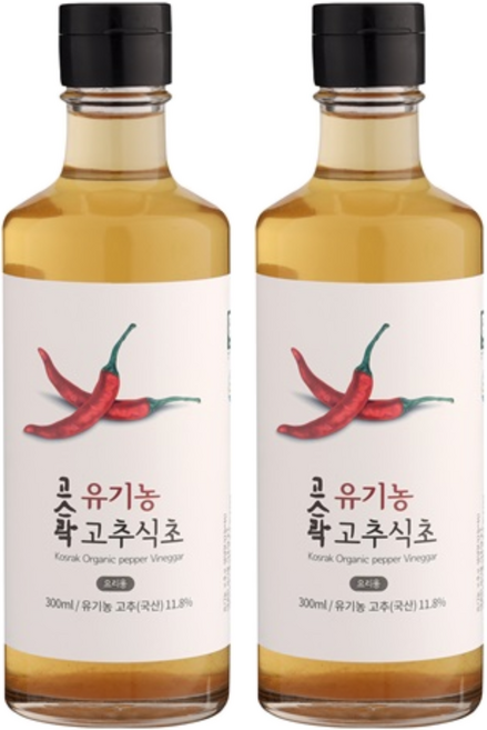고스락 유기농 고추식초, 300ml, 2개