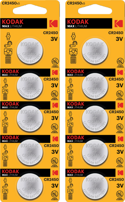 코닥 MAX 3V 리튬 코인건전지 CR2450, 1개입, 10개