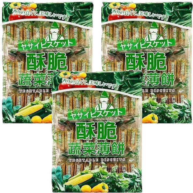 Chiao-E 巧益 酥脆蔬菜薄餅, 270g, 3袋