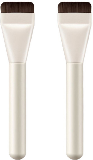 엘로브 메이크업 파운데이션 브러쉬, 2개, 아이보리