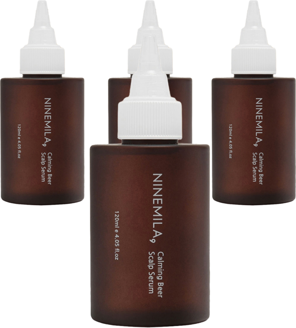 [비건라이프] 나인밀라 카밍비어 두피세럼, 120ml, 4개