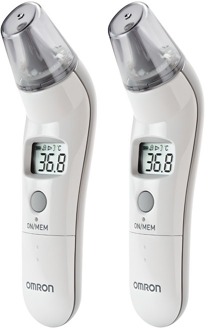 오므론 귀적외선 체온계 MC-523, 2개