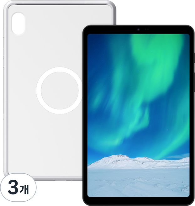 아이뮤즈 뮤패드 K8 전용 마그네틱 TPU 케이스, 그레이+반투명, 3개