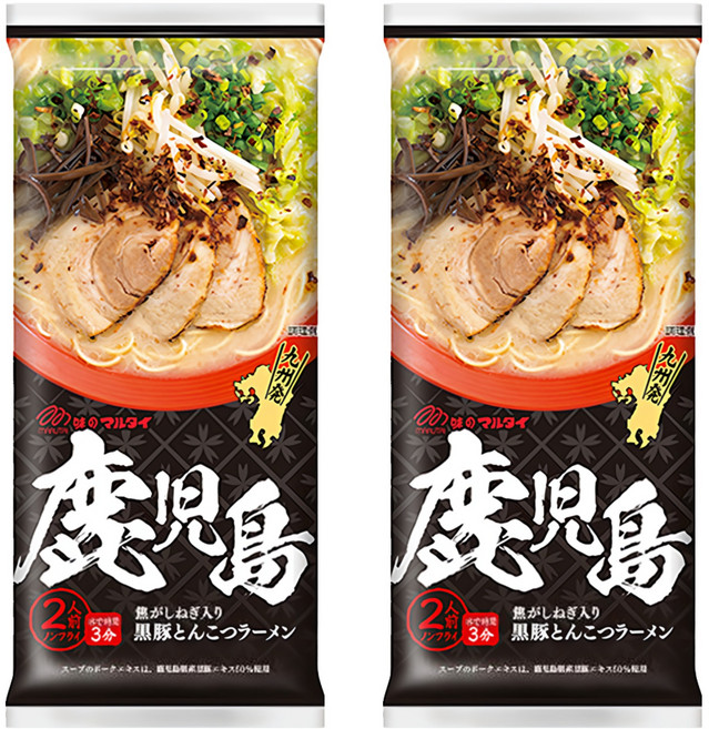MARUTAI 丸太 鹿兒島黑豚骨拉麵 185g, 2包